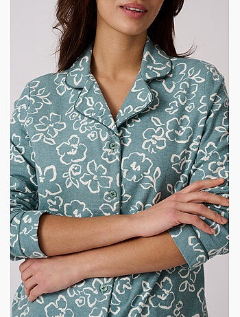 Pyjama flanelle coton imprimé - Damart