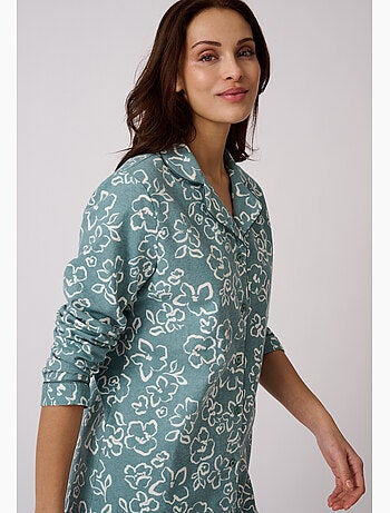 Pyjama flanelle coton imprimé - Damart