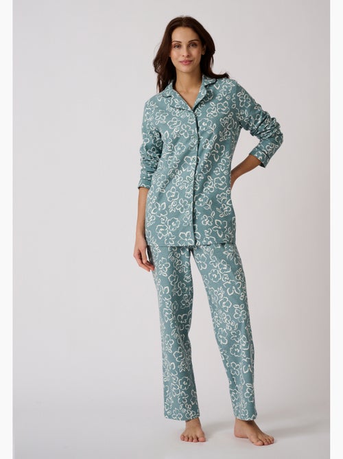 Pyjama flanelle coton imprimé - Damart - Kiabi Pyjama flanelle coton imprimé - Damart - Kiabi