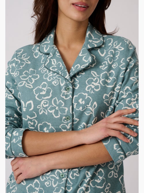 Pyjama flanelle coton imprimé - Damart - Kiabi Pyjama flanelle coton imprimé - Damart - Kiabi