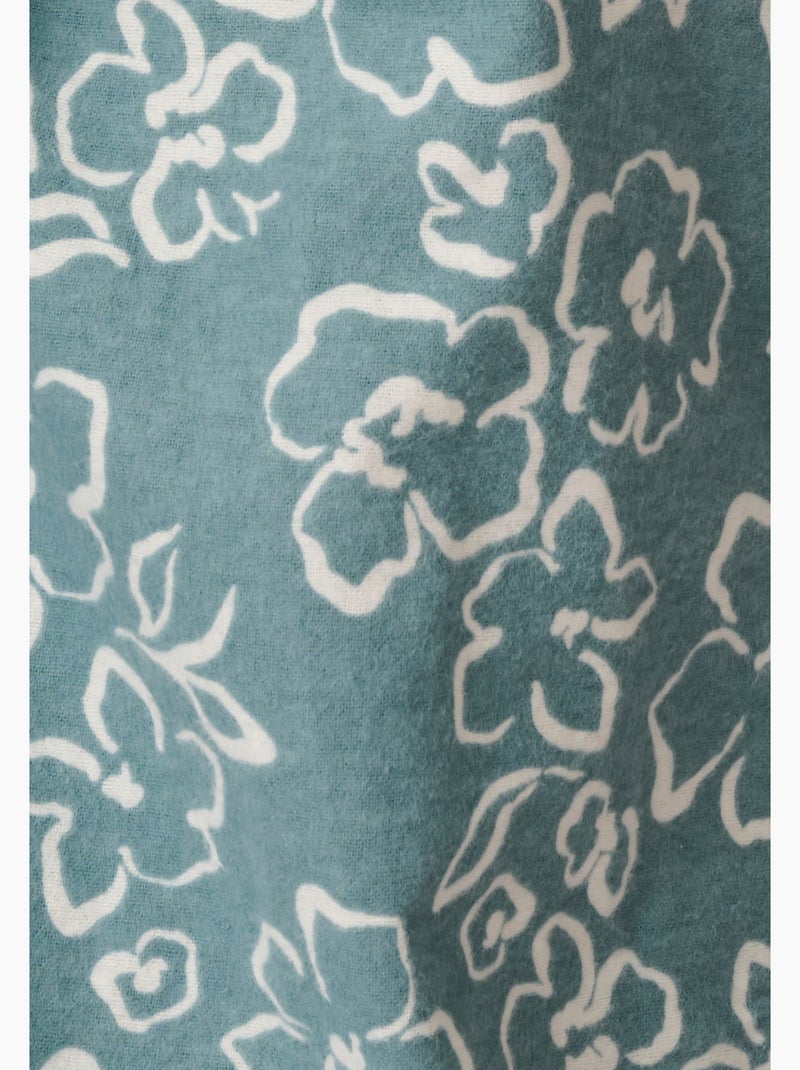 Pyjama flanelle coton imprimé - Damart Vert - Kiabi