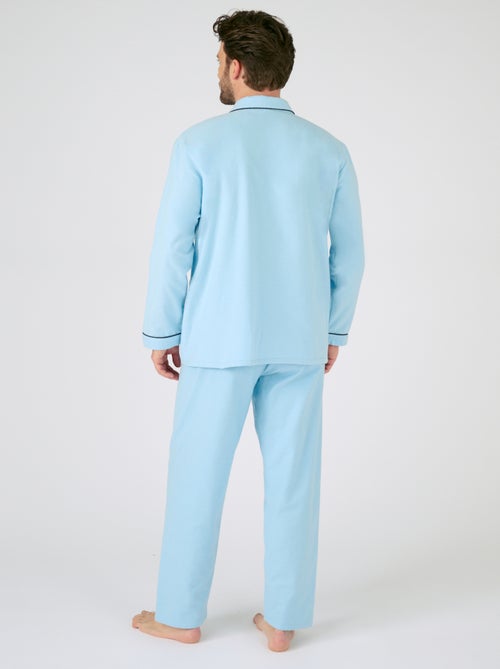 Pyjama flanelle grattée pur coton - Damart - Kiabi