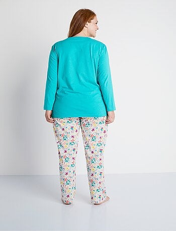 Pyjama fleuri en coton