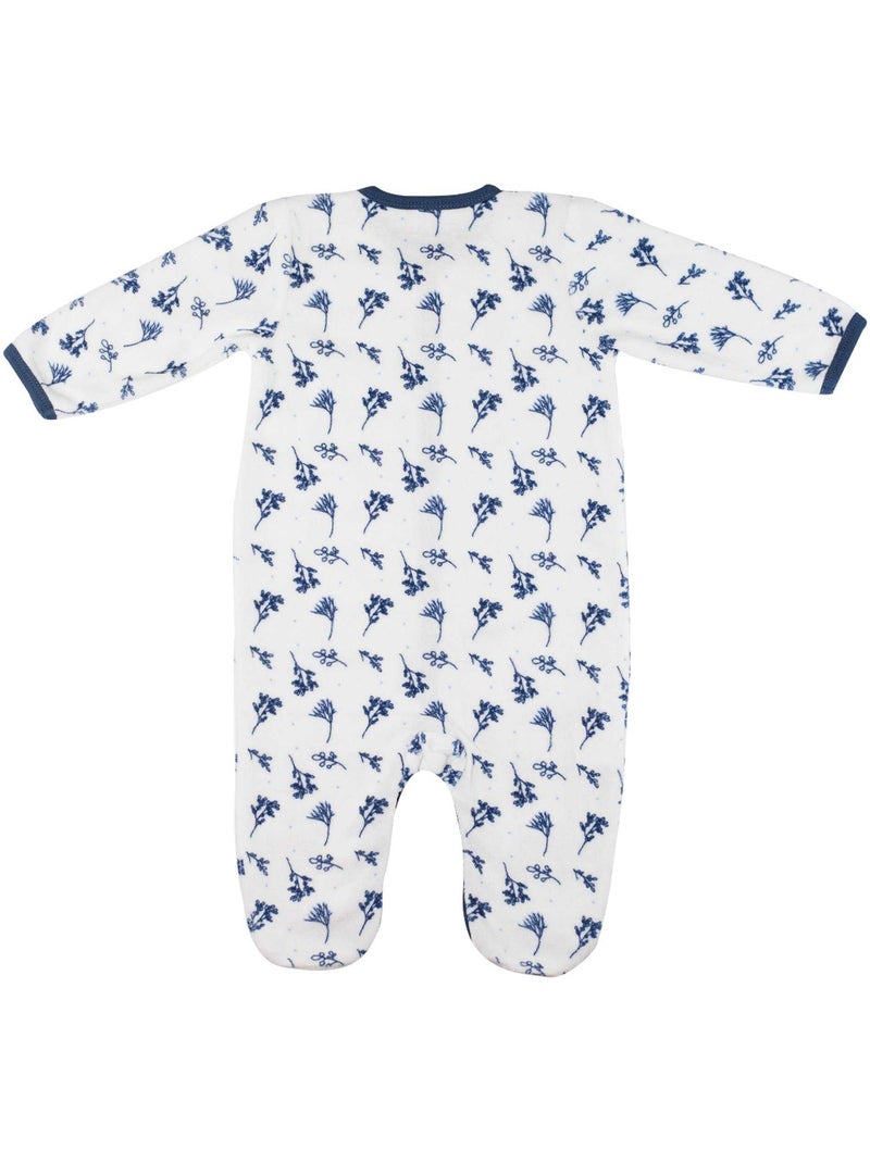 Pyjama Floral Pour Bébé Blanc - Kiabi
