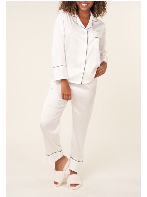 Pyjama fluide en satin Kebello - Kiabi