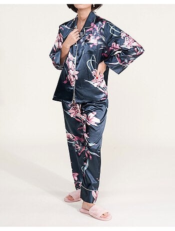 Pyjama fluide en satin Kebello