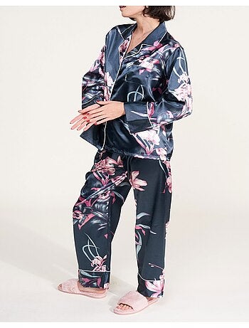 Pyjama fluide en satin Kebello