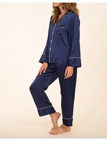Pyjama fluide en satin Kebello