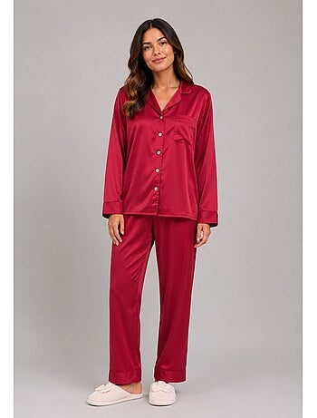 Pyjama fluide en satin Kebello
