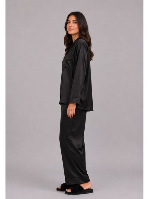 Pyjama fluide en satin Kebello - Kiabi Pyjama fluide en satin Kebello - Kiabi