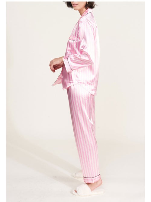 Pyjama fluide en satin Kebello - Kiabi Pyjama fluide en satin Kebello - Kiabi