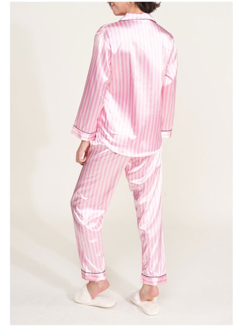 Pyjama fluide en satin Kebello - Kiabi Pyjama fluide en satin Kebello - Kiabi