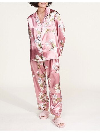 Pyjama fluide en satin Kebello