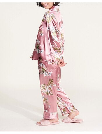 Pyjama fluide en satin Kebello