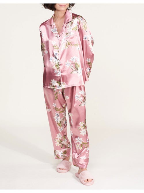 Pyjama fluide en satin Kebello - Kiabi