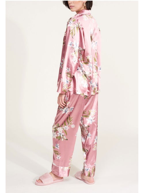 Pyjama fluide en satin Kebello - Kiabi Pyjama fluide en satin Kebello - Kiabi