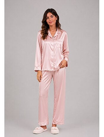 Pyjama fluide en satin Kebello