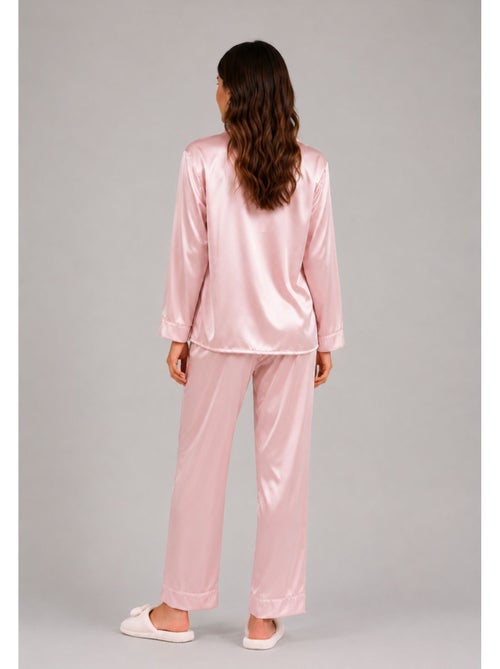 Pyjama fluide en satin Kebello - Kiabi Pyjama fluide en satin Kebello - Kiabi