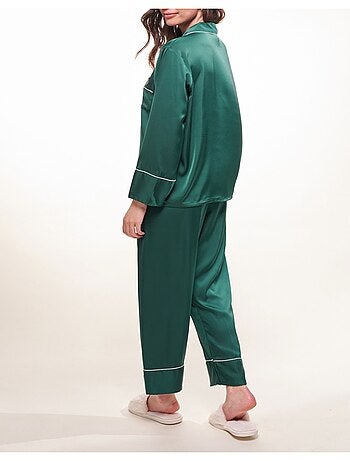 Pyjama fluide en satin Kebello