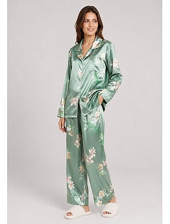 Pyjama fluide en satin Kebello