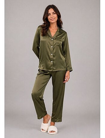 Pyjama fluide en satin Kebello
