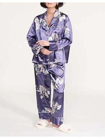 Pyjama fluide en satin Kebello