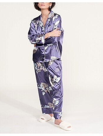 Pyjama fluide en satin Kebello