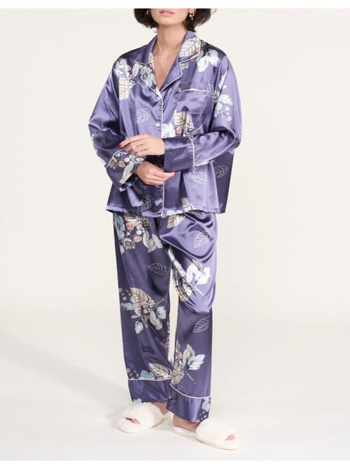 Pyjama fluide en satin Kebello - Kiabi