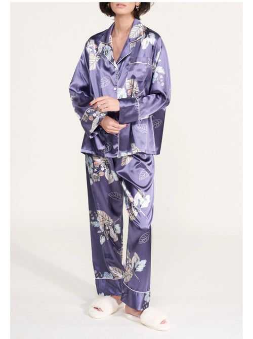 Pyjama fluide en satin Kebello - Kiabi