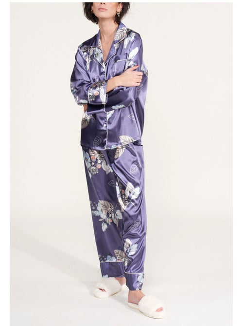 Pyjama fluide en satin Kebello - Kiabi