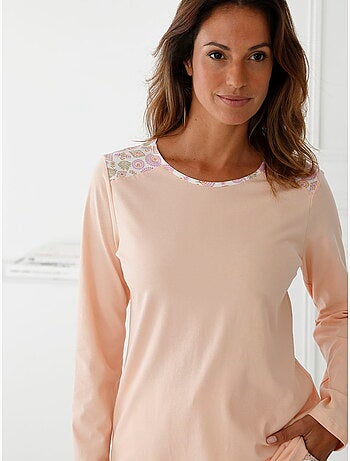 Pyjama fluide encolure ronde