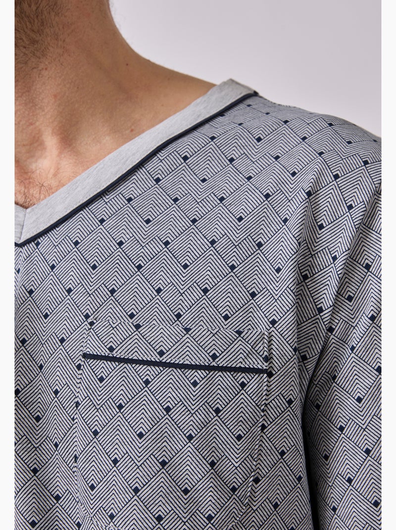 Pyjama forme jogging - damart Gris - Kiabi