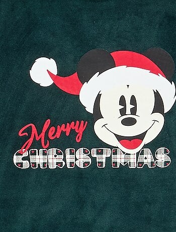 Pyjama garçon 'Disney' 'Mickey' 'Noël' 2 pièces en polaire - T-shirt à manches longues + pantalon