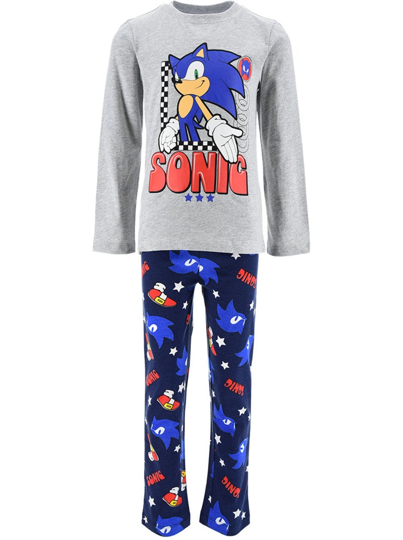 Pyjama   garçon sonic - licence officielle Gris - Kiabi
