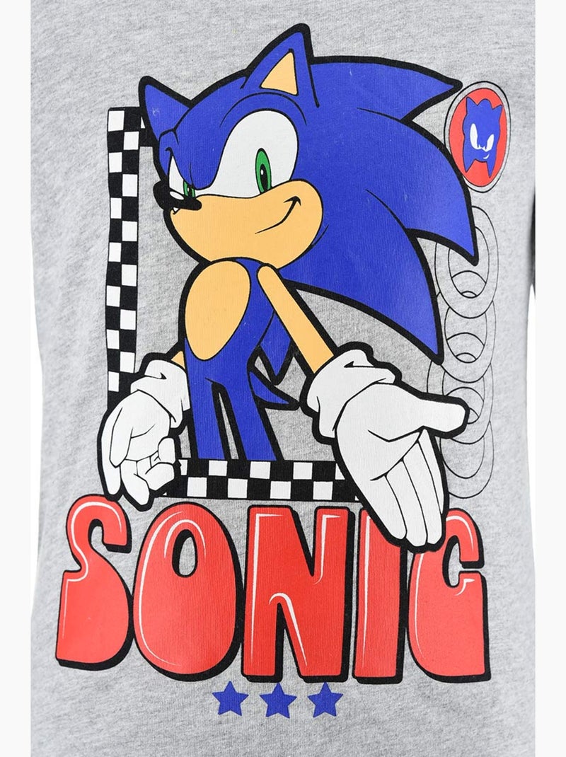 Pyjama   garçon sonic - licence officielle Gris - Kiabi