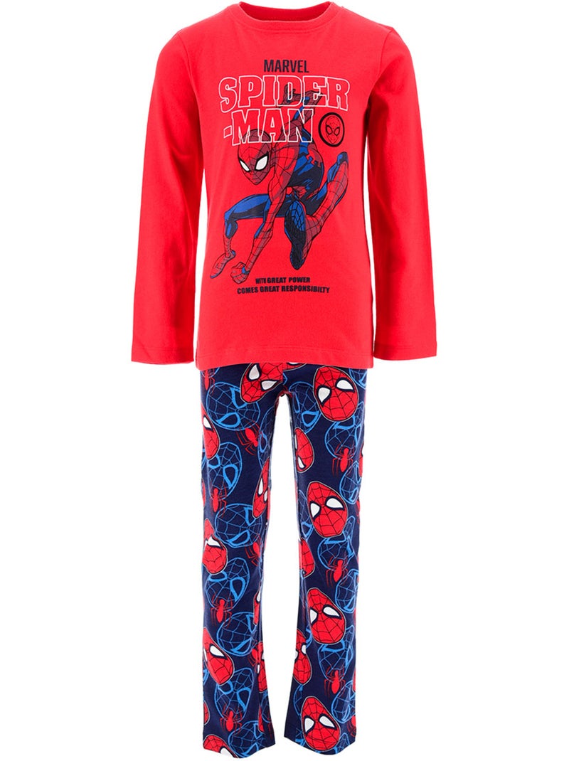 Pyjama   garçon spiderman - licence officielle Rouge - Kiabi