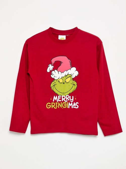 Pyjama 'Grinch' 2 pièces - T-shirt à manches longues + pantalon - Kiabi