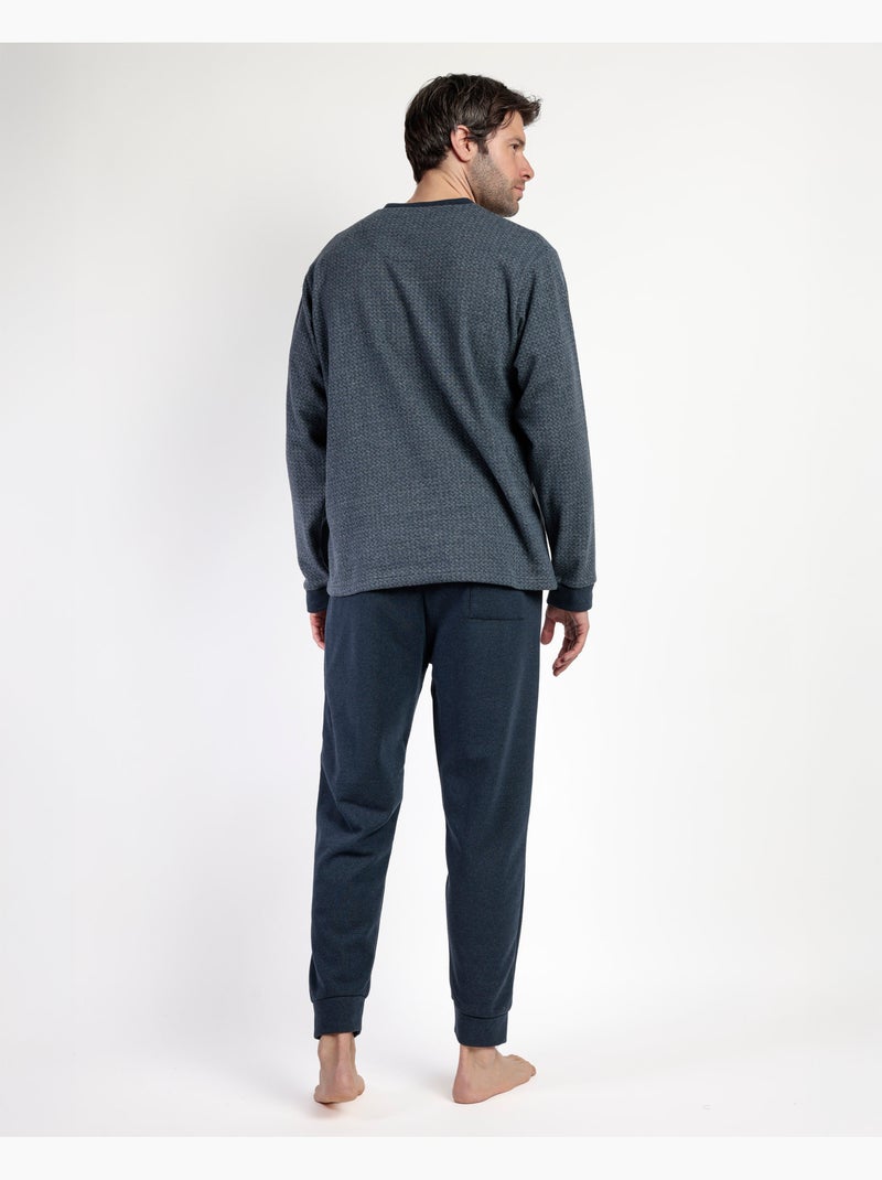 Pyjama gris à manches longues pour homme ADMAS MAGNIFIC Gris - Kiabi