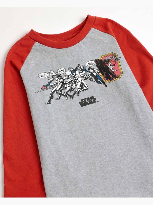 Pyjama gris à manches longues STAR WARS pour garçon - Kiabi