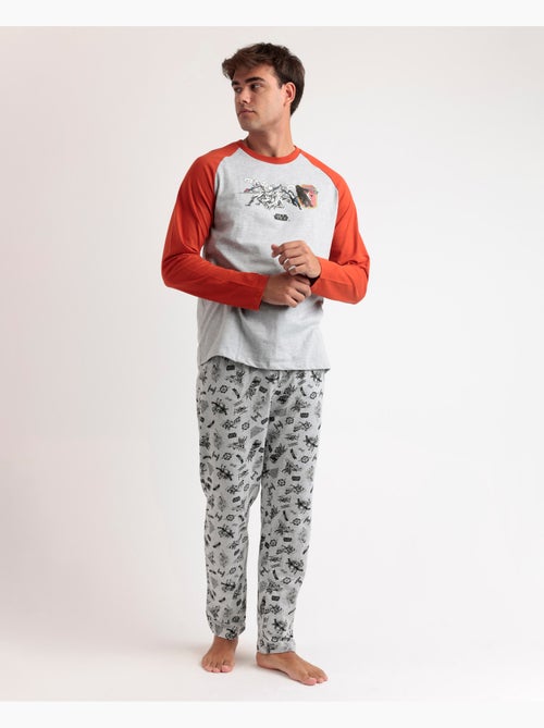 Pyjama gris à manches longues STAR WARS pour homme - Kiabi Pyjama gris à manches longues STAR WARS pour homme - Kiabi