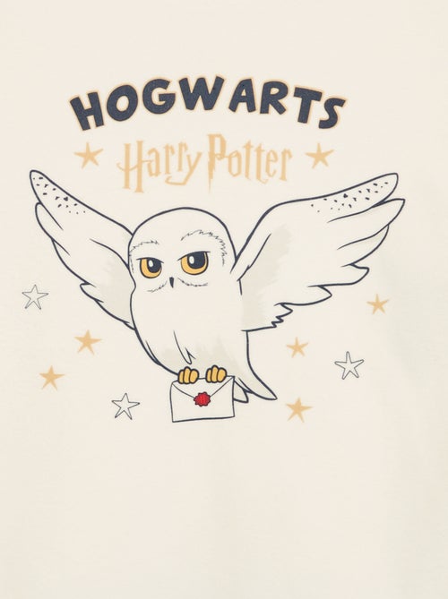 Pyjama 'Harry Potter' 2 pièces en polaire - T-shirt à manches longues + pantalon - Kiabi