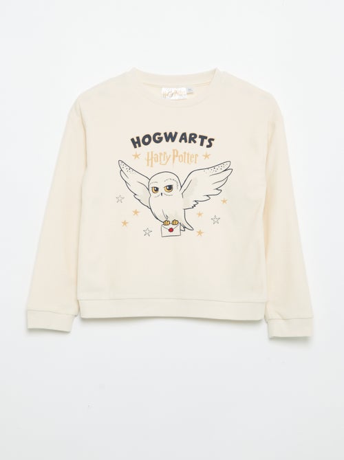 Pyjama 'Harry Potter' 2 pièces en polaire - T-shirt à manches longues + pantalon - Kiabi