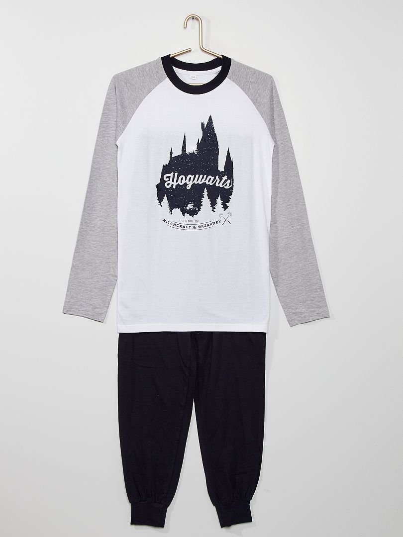 Pyjama 'Harry Potter' blanc/gris - Kiabi