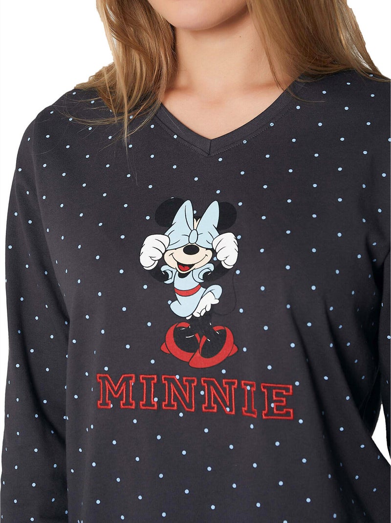 Pyjama haut et pantalon Minnie Shy Disney Gris - Kiabi