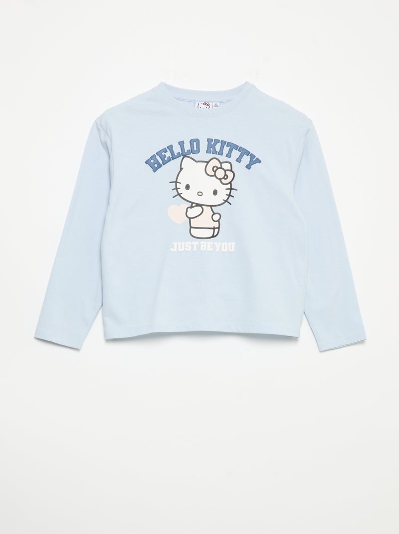 Pyjama 'Hello Kitty' 2 pièces Bleu - Kiabi