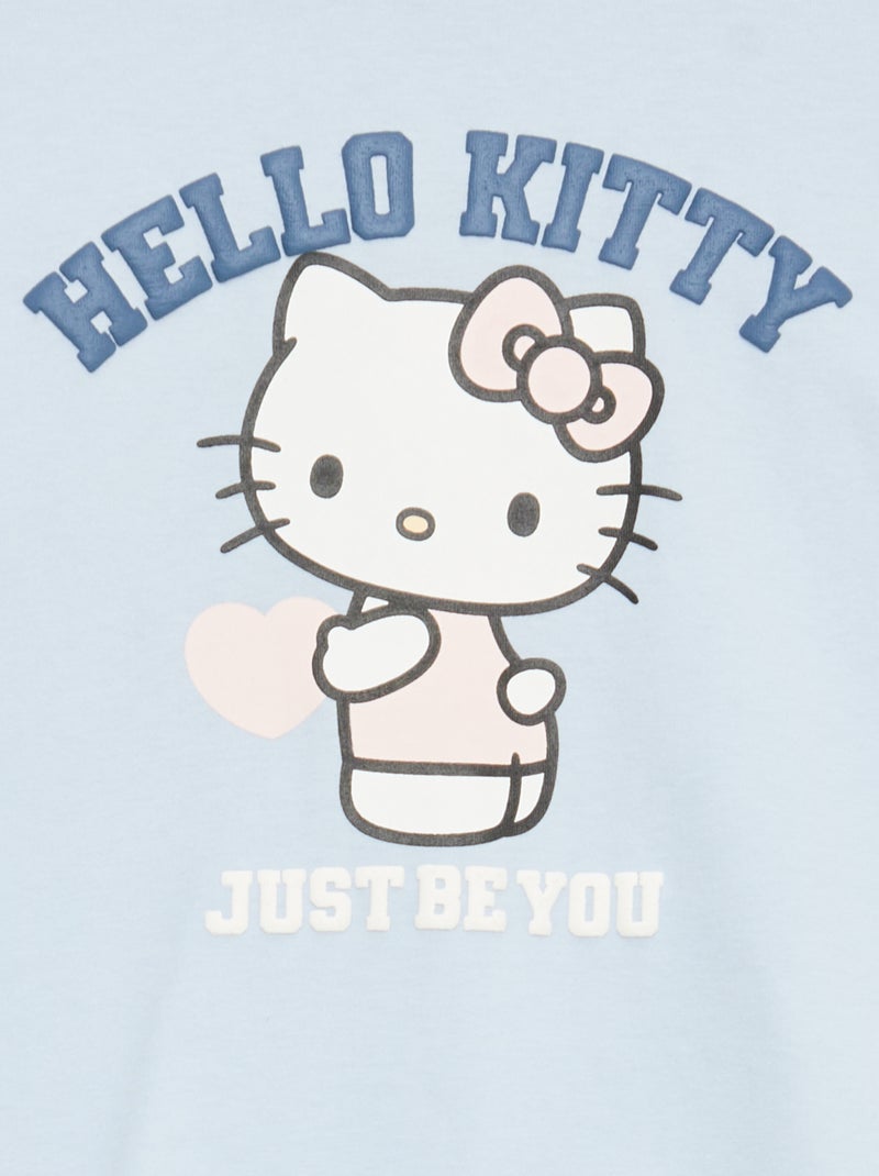 Pyjama 'Hello Kitty' 2 pièces Bleu - Kiabi