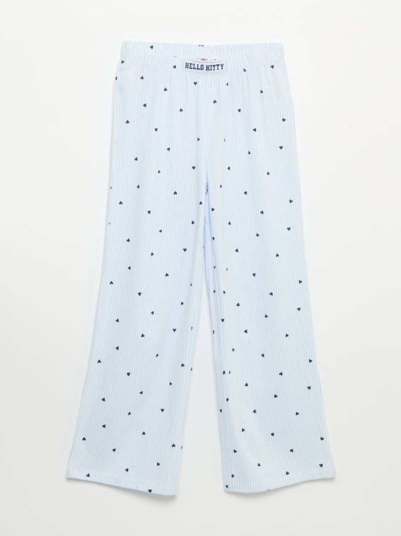 Pyjama 'Hello Kitty' 2 pièces Bleu - Kiabi