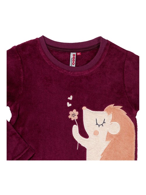 Pyjama   HERISSON bordeaux - MON P'TIT DODO - Kiabi