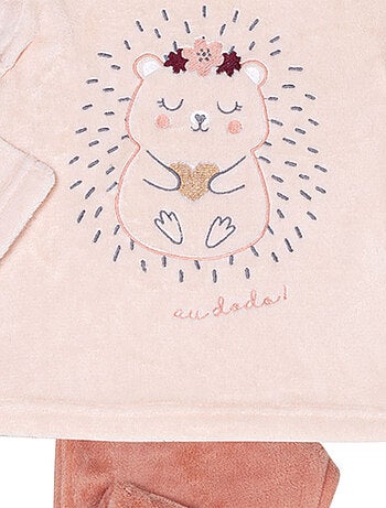 Pyjama HERISSON nude/pêche - MON P'TIT DODO