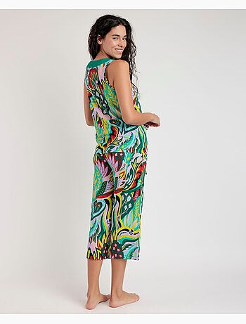Pyjama hippie de luxe sans manches pour femme ADMAS LUXURY